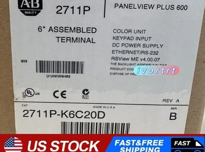 Brand New Original A-B 2711P-K6C20D Premium PanelView fast Delivery US STOCK