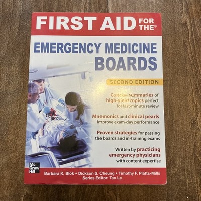First Aid for the Emergency Medicine Boards 2/E (First Aid Series)