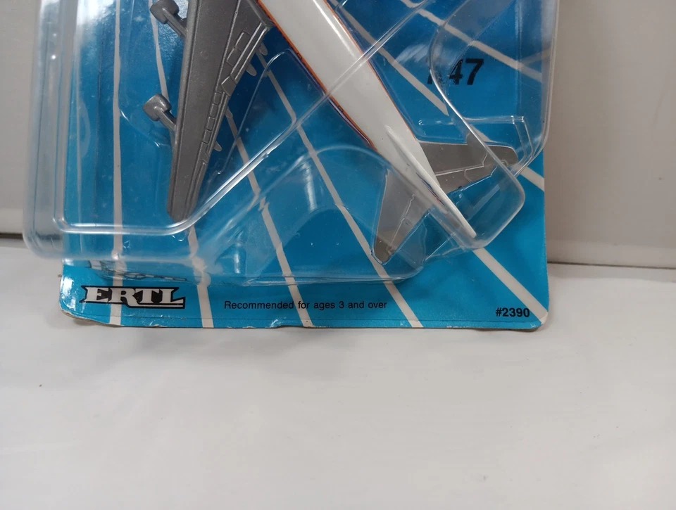 ERTL 1987 JET TRAN 747 United Airlines # 2390 -  6.5"  SEALED Die Cast - Image 4 of 4