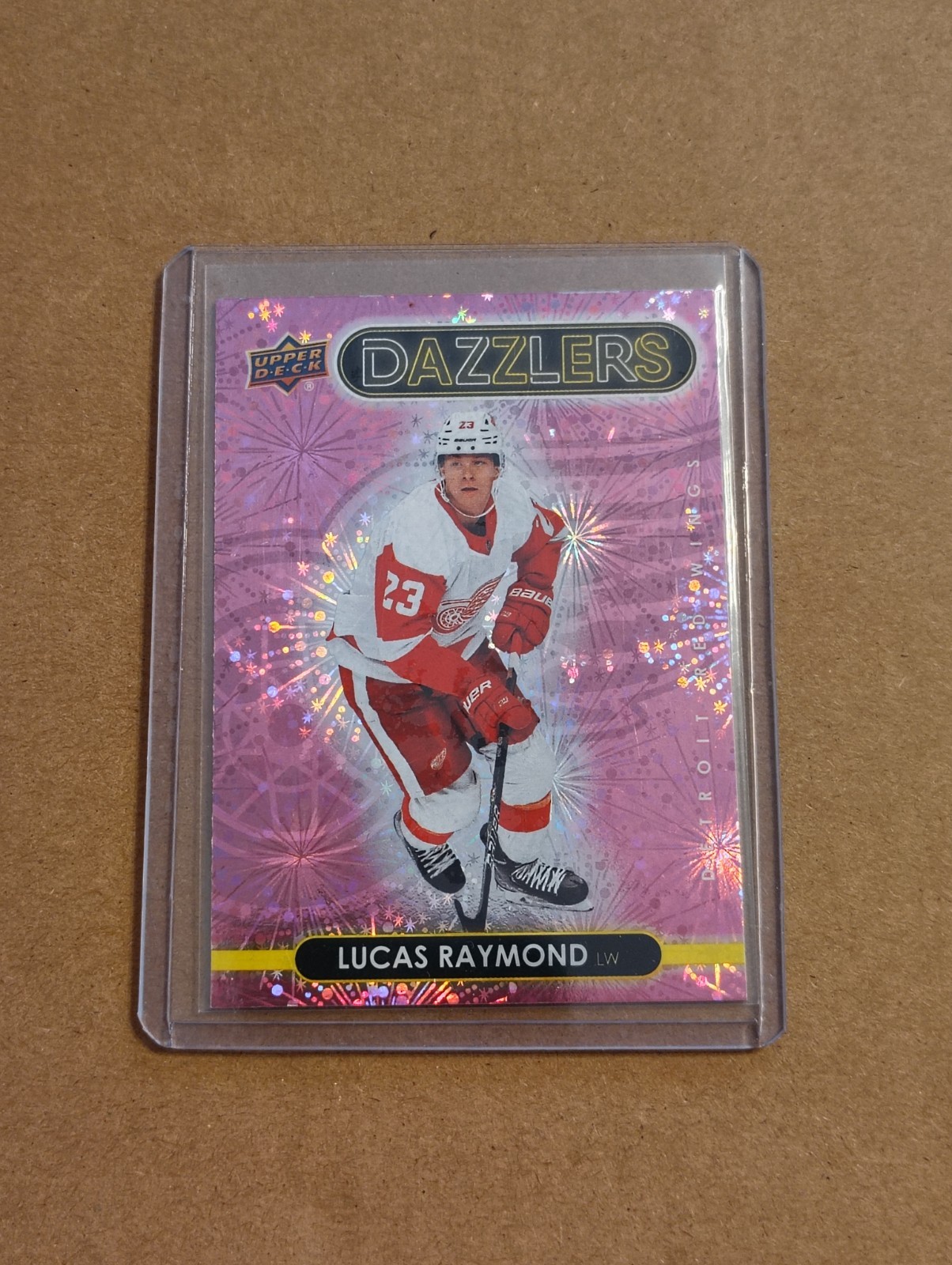 2021-22 Upper Deck Dazzlers Pink Lucas Raymond Rookie SP
