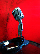 Vintage 1960s Shure 55S dynamic cardioid microphone Elvis w accessories 55SW 55