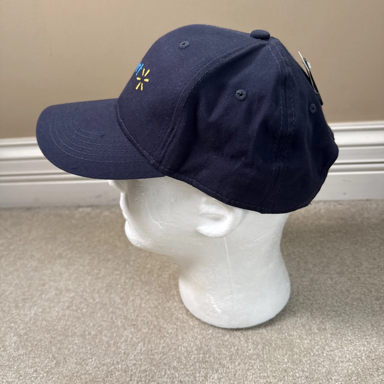 Walmart Employee Cap Hat Navy Blue Logo