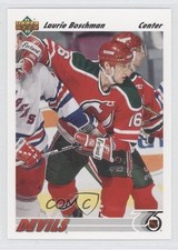 1991-92 Upper Deck Laurie Boschman #279 0w8