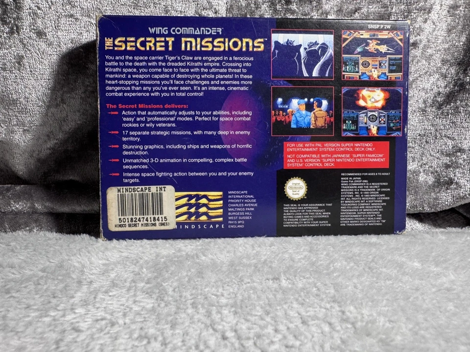 WING COMMANDER SECRET MISSIONS - SUPER NINTENDO SNES BOXED PAL UK - Image 4 of 4
