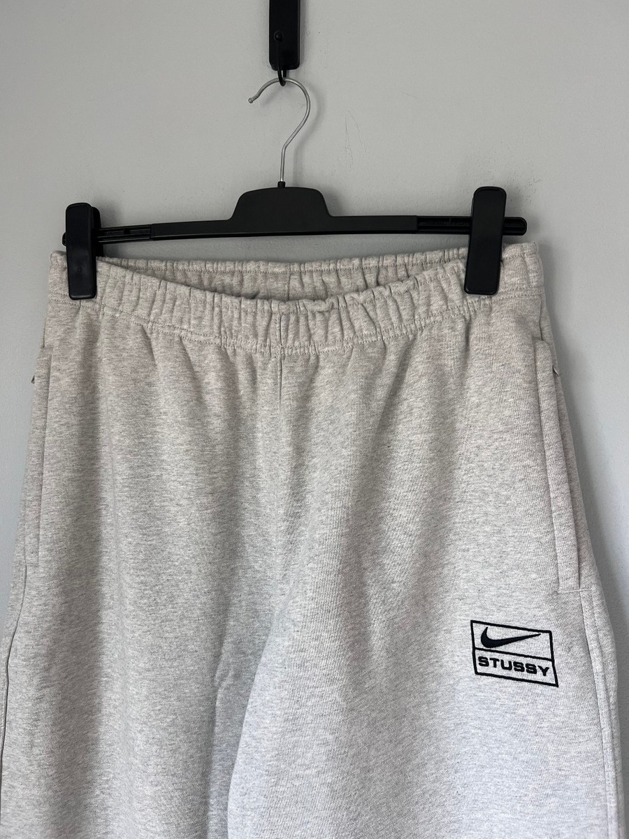 Stussy Nike Fleece Sweatpants - Size Medium - Gray - FN5231-050 | eBay