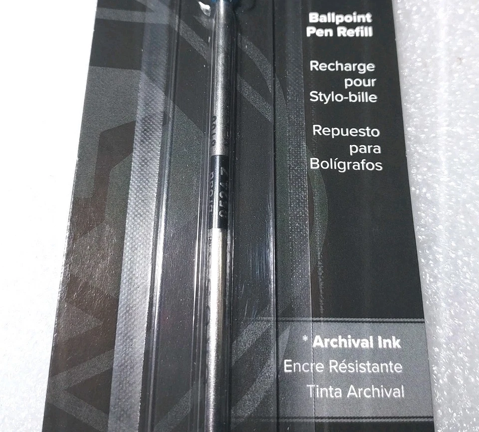 Recarga de bolígrafo azul ancho tinta de archivo cruz EST 1846 EE. UU. 8100 Foto 4 de 4