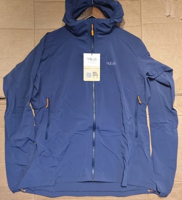 Rab Damen Borealis Softshelljacke mit Kapuze UK16 Patriot Blau Wandern / Trekking