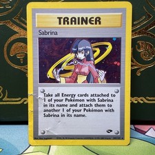 Pokemon Card Sabrina 20/132 Gym Challenge Unlimited Holo DMG HP BAD on eBay
