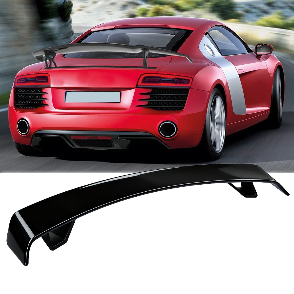 Glossy Black 52" Rear Spoiler Wing Truck GT-Style For Audi R8 2008-2023