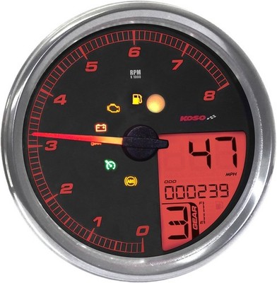 Koso HD-05 Multi-Function Meter #BA072100 Harley Davidson