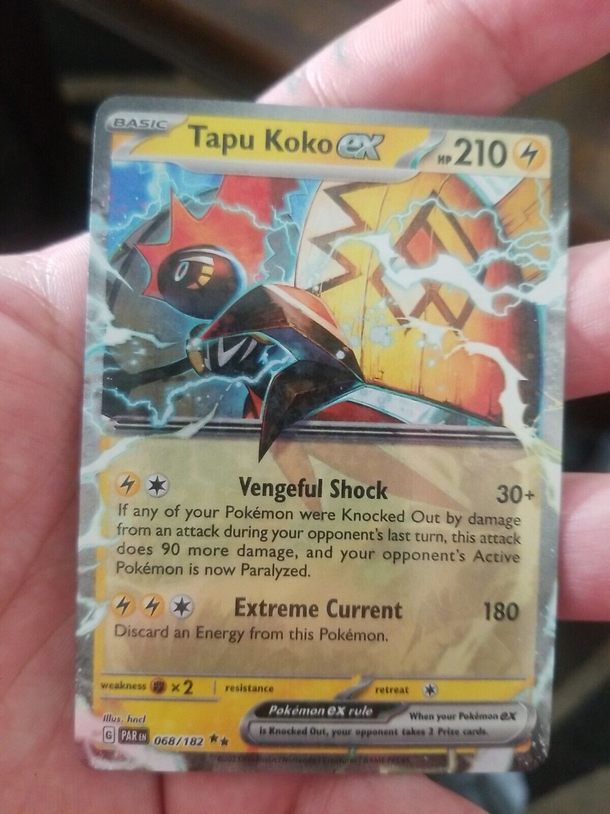 PokéXperto on X: Carta de Tapu Koko ex de la colección Paradox Rift en  español  / X