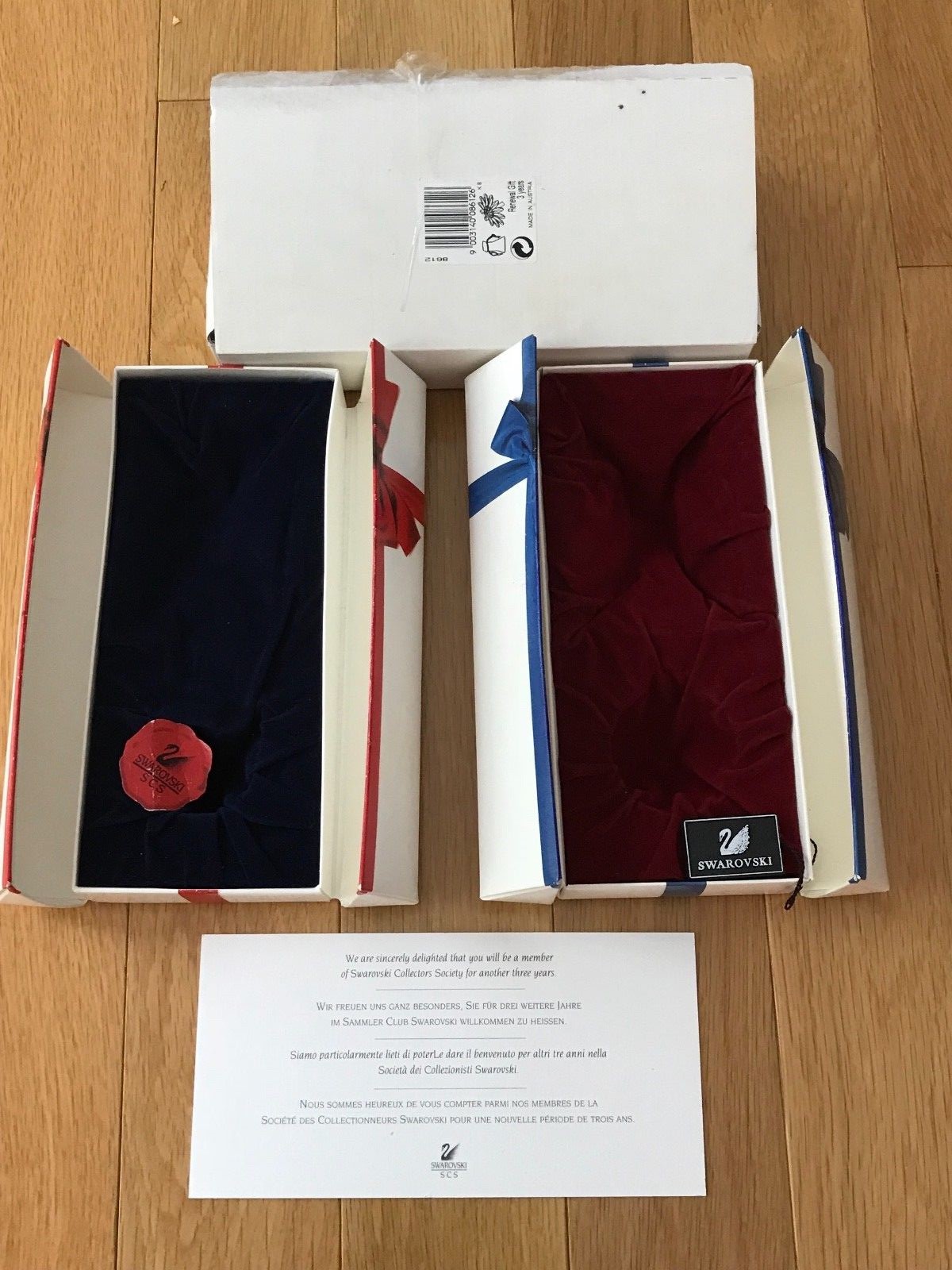 SWAROVSKI EMPTY RENEWAL BOX / BOX ONLY lot of 2 eBay