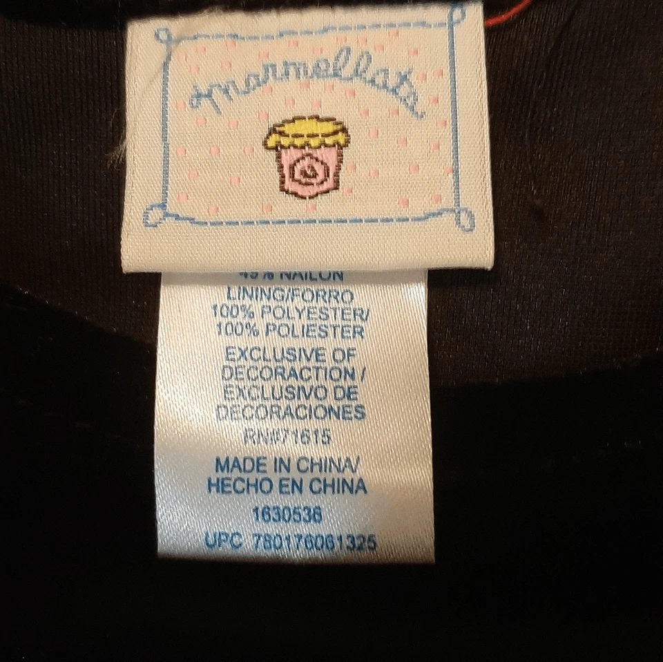 Christmas Holiday Dress in Black and Burgundy. SZ 5 - Image 4 of 4