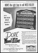 1947 Dow Chemical Weed Killer For Lawns Hardware Store Display Vintage Print Ad