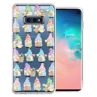 For Samsung Galaxy S10e Easter Gnomes Spring Flowers Eggs Holiday Case