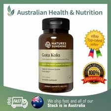 NATURE'S SUNSHINE GOTU KOLA 100C BRAIN & NERVE TONIC + FREE SAME DAY SHIPPING