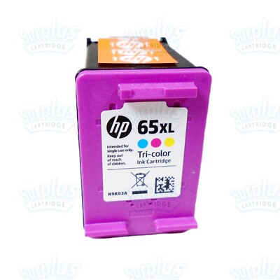 Genuine HP 65XL Color Ink DeskJet 3752 3755 3758 2624 2630 2655 ENVY ...