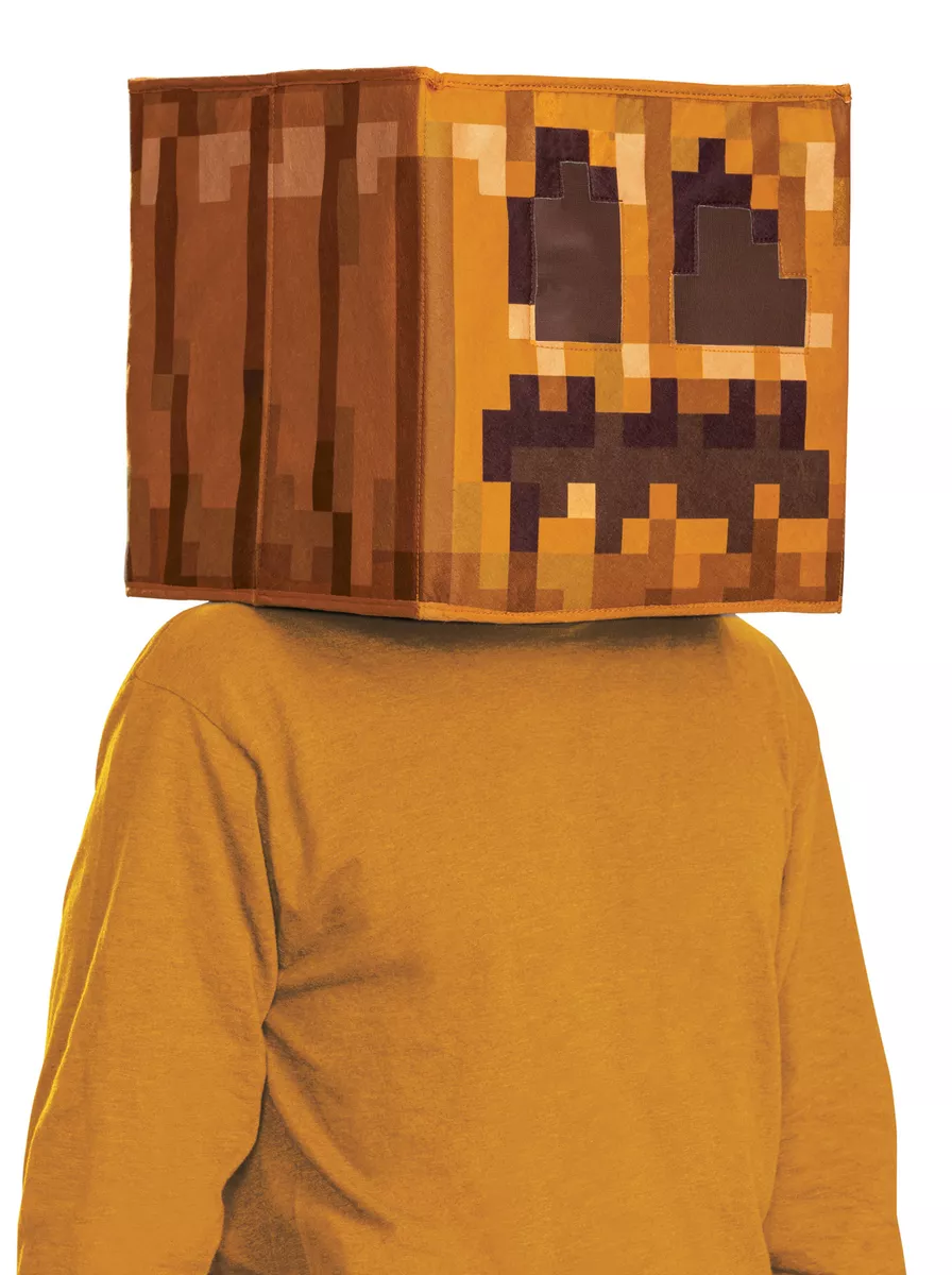 Jack O'Lantern Minecraft Block Head