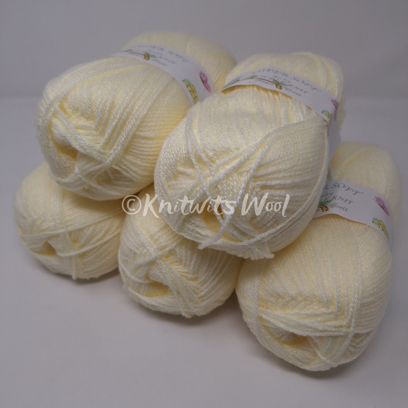 Job Lot James C Brett Baby Supersoft DK Yarn, 500g - Cream, BB9 *FREE POSTAGE*