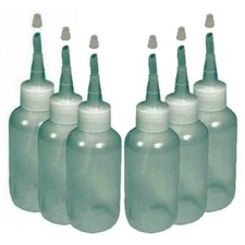 6 Pack of Gold Pan Panning Sniffer Snuffer Bottles 3 3oz 3 4oz