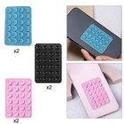 2Pcs Silicone Suction Phone Case Adhesive Mount Outdoor Dorm Strong Grip