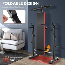 Folding Weight Bench Max Load 600lbs Adjustab...