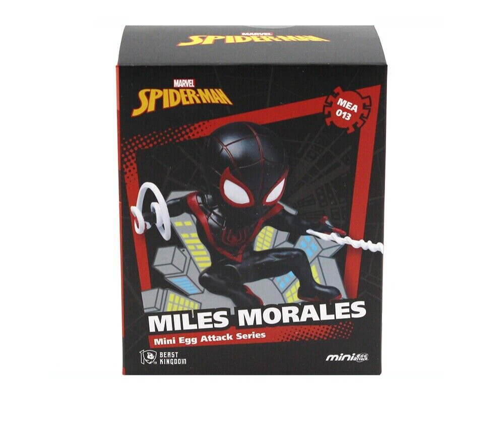 Marvel Miles Morales Mini Egg Attack Series 8cm Figure By Beast Kingdom