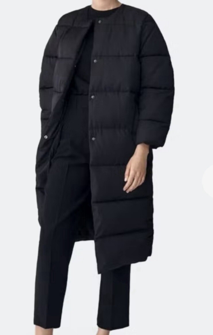 Abrigo largo acolchado negro Stylein Helmo nuevo con etiquetas talla XL