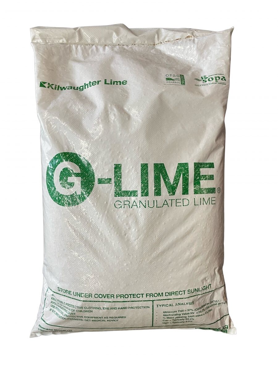 25KG Granulated Garden Lime for Lawns Correct Soil pH FAST ACTING