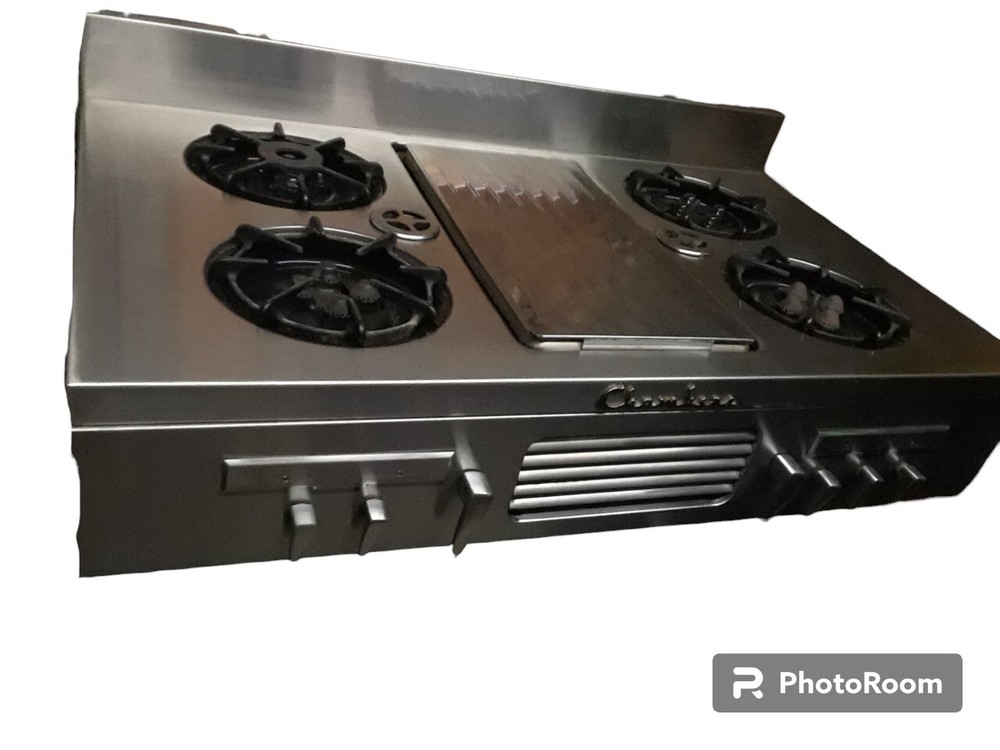 Chambers Model 42-4BB 4-Burner "in-a-top" broiler 42" stove top /broiler