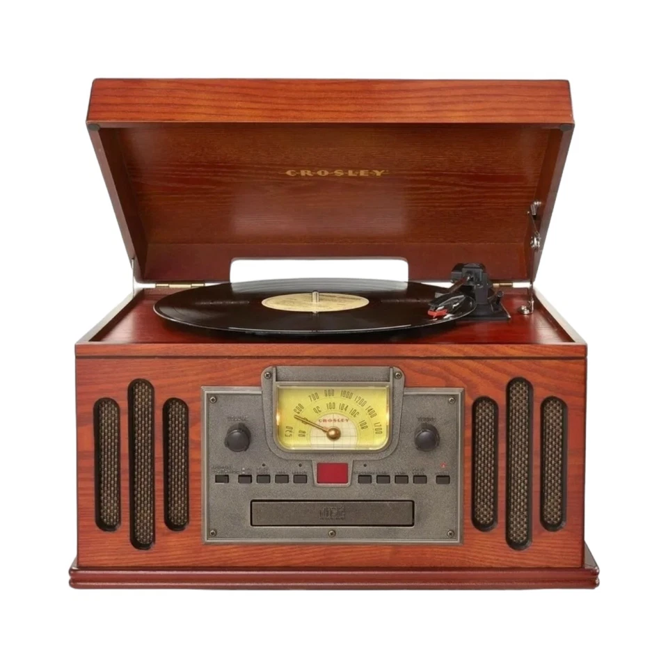 Crosley CR704B-PA Deluxe Musician Record Player Turntable Bluetooth CD AM/FM NEW - Image 2 of 4