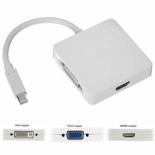 Image of Mini Display Port DP to HDMI VGA DVI Adapter For Microsoft Surface Pro 3 2 1 Mac