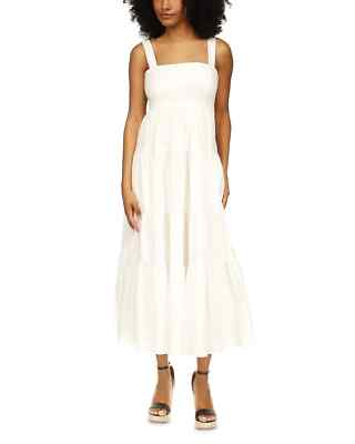 MICHAEL Michael Kors Poplin Tiered Midi Dress MSRP $175