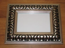 LITE GOLD, SILVER & BLACK SITTING FRAME 4” x 6”