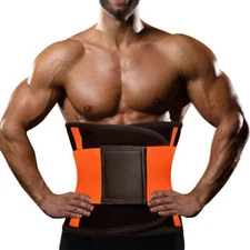 Men Waist Trainer Belt Body Shaper Tummy Control Slimming Belly Fat Burner Band