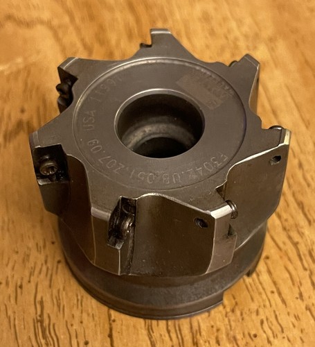 2" Dia.Indexable Shell Mill 7 Carbide Inserts 3/4 Hole Dia.