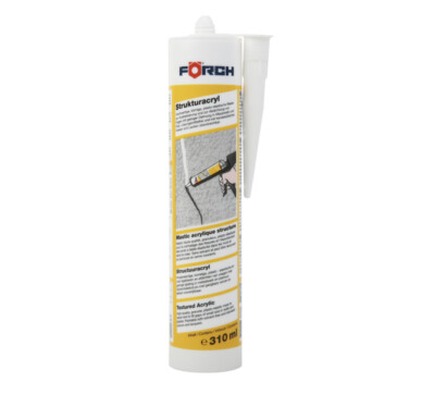 FORCH K125 Multi Struktur Soft Karosserie DICHTMASSE SCHWARZ ÜBERLACKIERBAR 310ML (6