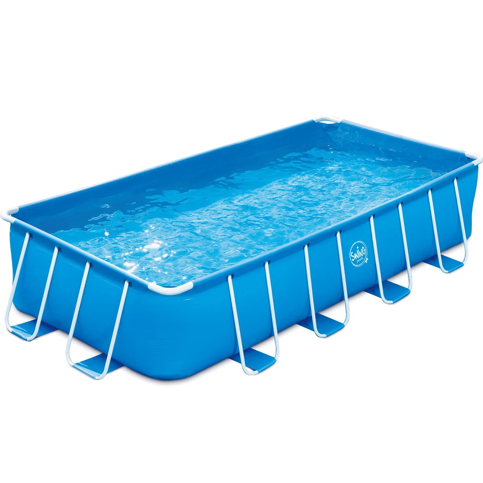 Polygroup Summer Waves Frame Pool Komplettset blau rechteckig 488 x 244 x 107 cm - Bild 2 von 2