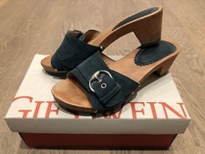 *** MULES SABOTS CLOGS DORNBIRN BLEUS LEGERS & FLEXIBLES GIESSWEIN T. 39 TBE ***