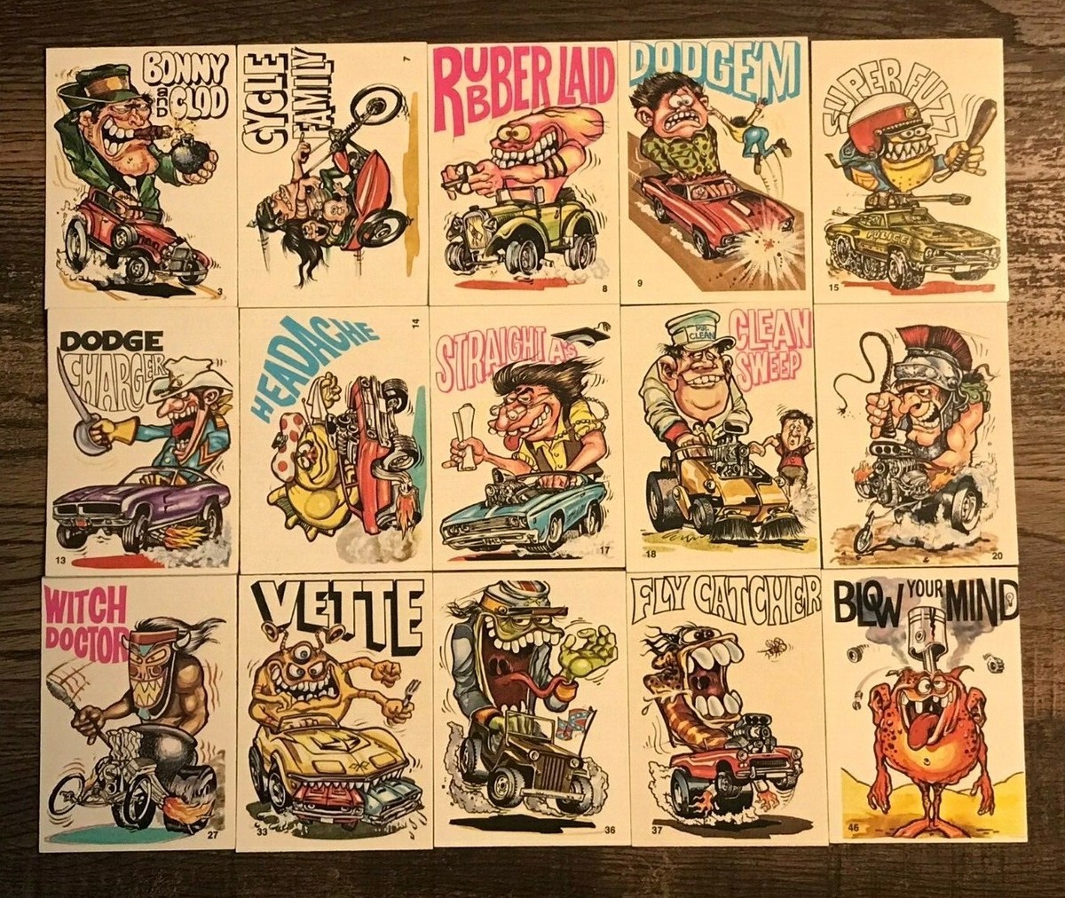 1970 Donruss Odder Odd Rods Vintage Trading Cards #1-66 You Pick