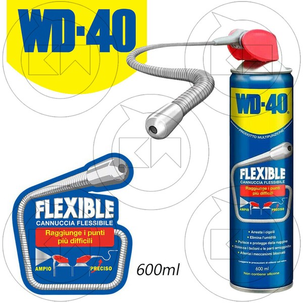 Wd-40 Flexible SprüHfett 600 Ml Universeller Schmierstoff Mit Einstellbarer DüSe-image