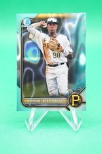 2022 Bowman Draft Base Chrome Aqua Lava Refractor /199 Yordany De Los Santos BG6
