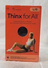 Thinkx for All Leakproof Period Underwear All Day Absorbency - Black - Large