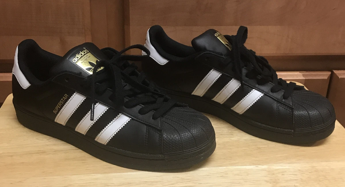 Adidas superstar slip on black shop ebay