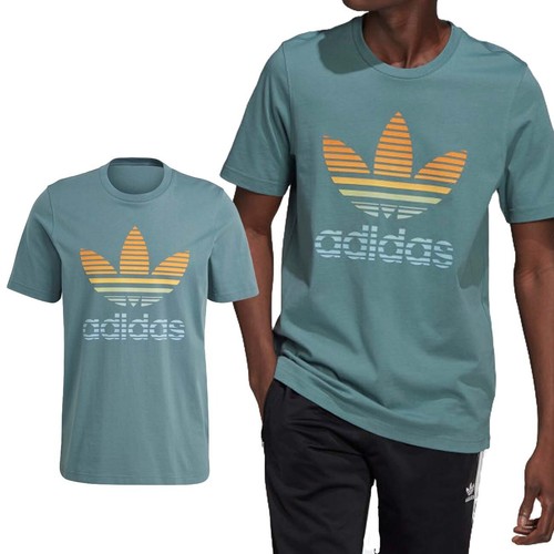 T-SHIRT ADIDAS GP0164 TRÈFLE OMBRÉ VERT | eBay