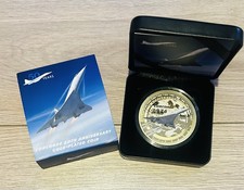 Concorde 50th Anniversary 2026 Super Size Gold Luxury  Edition Coin VGC With COA