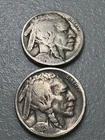 1917-P, 1923-S Buffalo Nickels Full Dates Circulated Condition SKU#38713