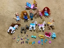 Jakks Pacific Petite Princess Dolls Huge Lot Frozen Kristoff Accessories Rare
