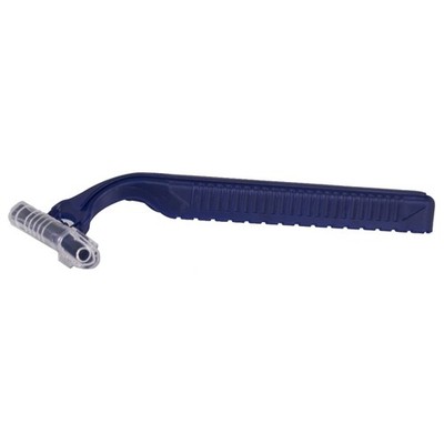 Grip-N-Glide Personal Razor with Lubricating Strip Twin Blade Blue 100 per Box