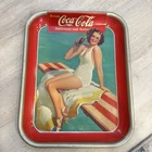 Vintage Haddon Sundblom metal serving tray Coca-Cola 1939 Springboard girl Coke